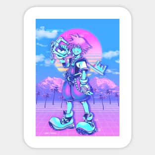 Vaporwave kingdom heart Sticker